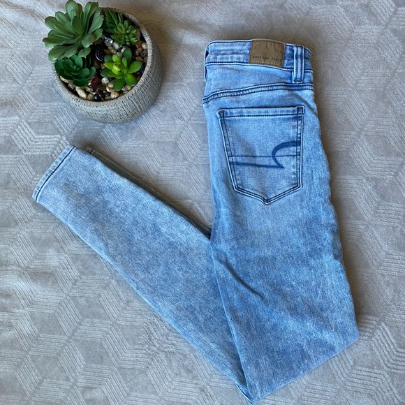 AEO High Rise Skinny Jeans Super Stretch - Picture 1 of 3